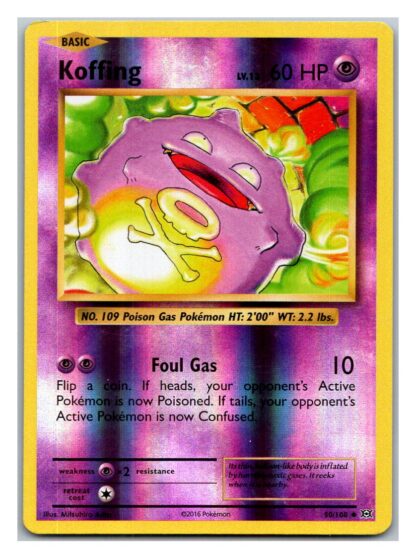 Koffing 50/108 Evolutions (Reverse Holo) (Exc Condition)