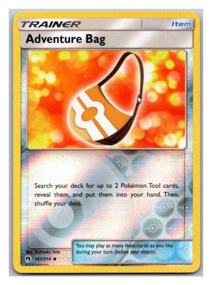 Adventure Bag 167/214 Lost Thunder (Reverse Holo) (Exc Condition)