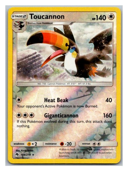 Toucannon 166/214 Lost Thunder (Reverse Holo) (Exc Condition)