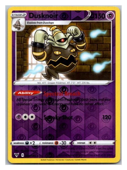 Dusknoir 71/185 Vivid Voltage (Reverse Holo) (NM-Exc Condition)