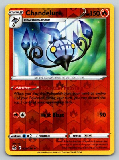 Chandelure 26/196 Lost Origin (Reverse Holo) (NM-Exc Condition)