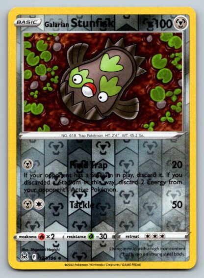 Galarian Stunfisk 127/196 Lost Origin (Reverse Holo) (NM-Exc Condition)