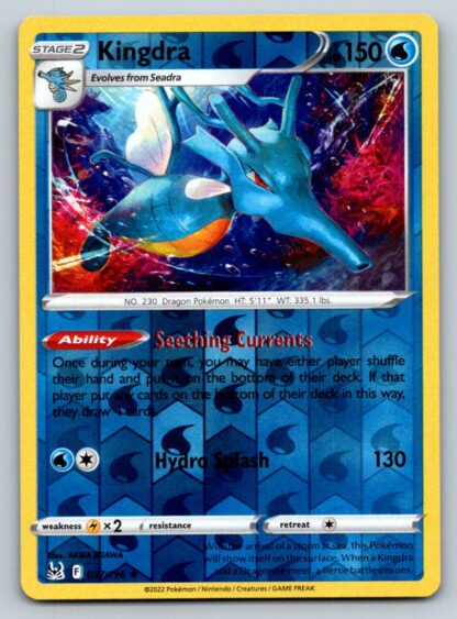 Kingdra 37/196 Lost Origin (Reverse Holo) (NM-Exc Condition)