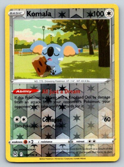 Komala 149/196 Lost Origin (Reverse Holo) (NM-Exc Condition)