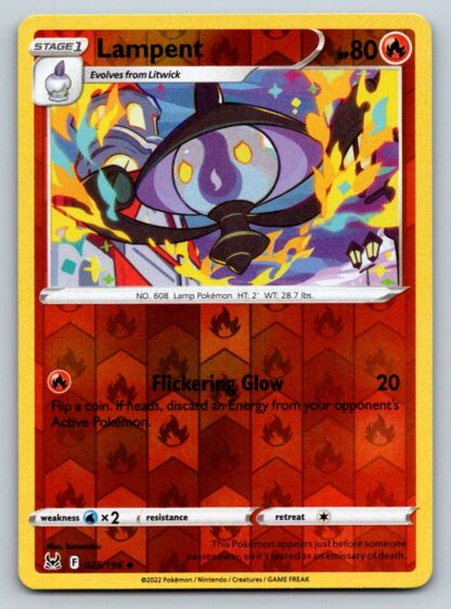 Lampent 25/196 Lost Origin (Reverse Holo) (NM-Exc Condition)