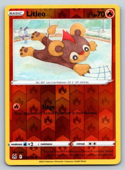 Litleo 28/196 Lost Origin (Reverse Holo) (NM-Exc Condition)