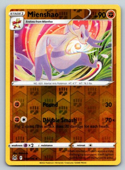 Mienshao 104/196 Lost Origin (Reverse Holo) (NM-Exc Condition)