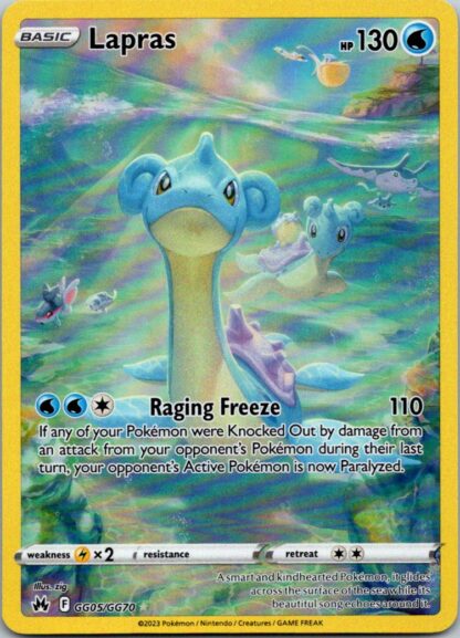 Lapras GG05/GG70 Crown Zenith (Ultra Rare) (NM-Excellent Condition)