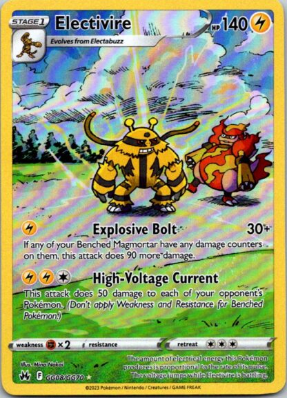 Electivire GG08/GG70 Crown Zenith (Ultra Rare) (NM-Excellent Condition)