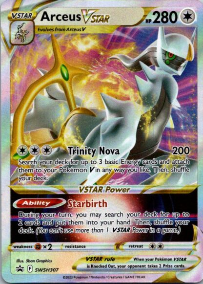 Arceus VStar SWSH307 Promo (Ultra Rare) (Exc Condition)