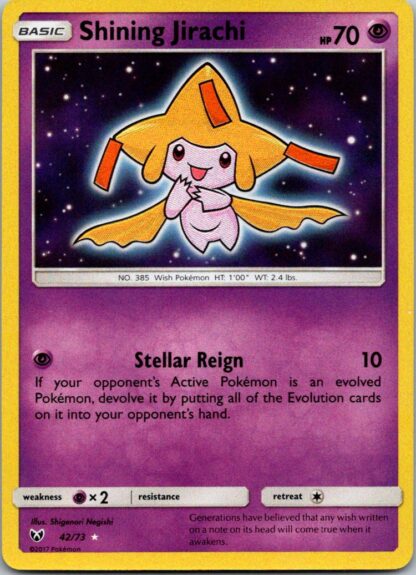 Shining Jirachi 42/73 Shining Legends (Holo) (Exc Condition)