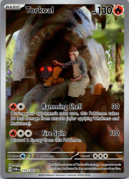 Torkoal 172/167 Twilight Masquerade (Ultra Rare) (NM-Exc Condition)