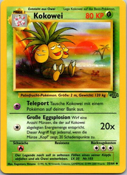 Kokowei (Exeggutor) 35/64 GERMAN Jungle (Exc Condition)