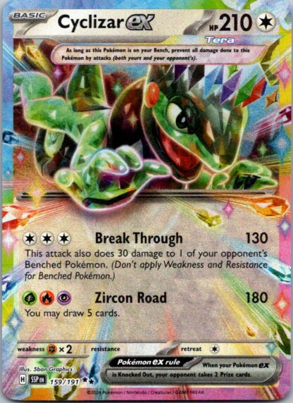 Cyclizar ex 159/191 Surging Sparks (Ultra Rare) (NM-Exc Cond)