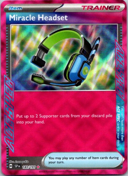 Miracle Headset 183/191 Surging Sparks (Amazing Rare (Holo)) (NM-Exc Cond)